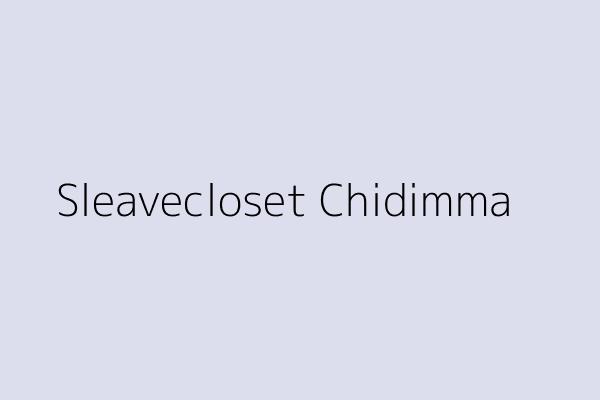 Sleavecloset Chidimma